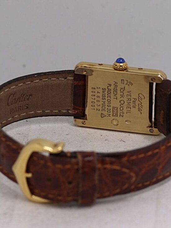 Cartier Must Tank Vermeil Quartz Ivory Dial Watch Tam main image 5
